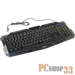 Клавиатура Keyboard Gembird KB-G11L, Клавиатура игровая, 3 различные подсветки, 10 доп. клавиш