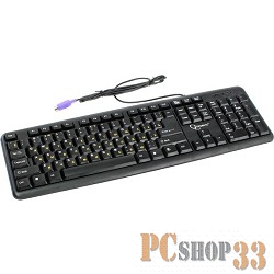 Клавиатура Keyboard Gembird KB-8320-BL, черный, PS/2, 104 клавиши