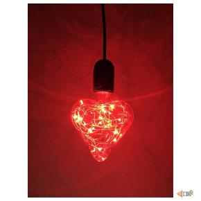 Espada Светодиодная (LED) лампа сердце красное, Е27, 3W (E-E27HBJ68R) (43210)