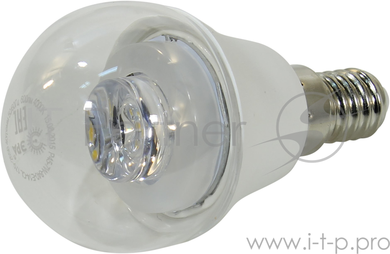 Лампа светодиодная ЭРА P45-7w-840-E14-Clear 7Вт Е14 600лм