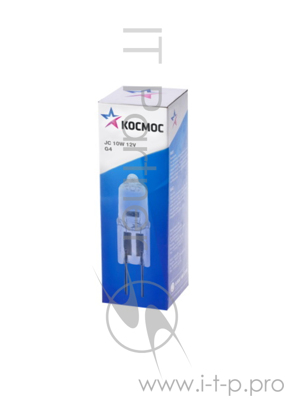 Лампа галогенная капсульная КОСМОС JC 12В/10Вт G4