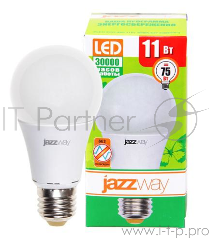 Лампа светодиодная JAZZWAY PLED-ECO-A60 11Вт=75Вт e27 5000k 900лм 220в