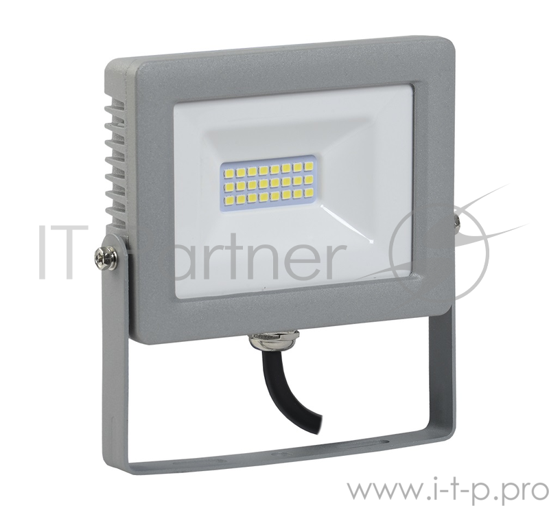 Прожектор светодиодный IEK СДО 07-20 20Вт 220В IP65 серый