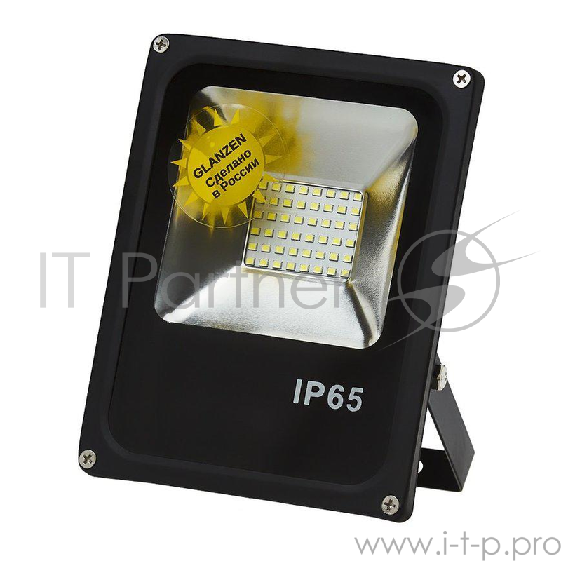 Прожектор светодиодный GLANZEN FAD-0003-30 30Вт 120° 220В 6000К 2400Лм алюм.223х184х43мм 0.86кг