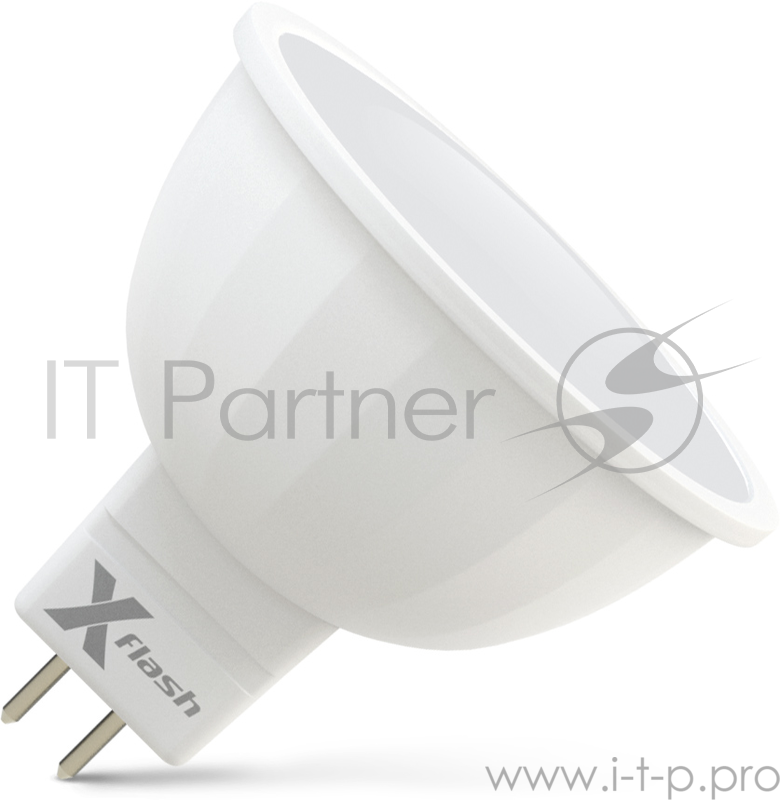 Лампа X-FLASH XF-MR16-GU5.3-6W-4000K-230V Рефлектор. GU53. 4000К. 420лм.X6