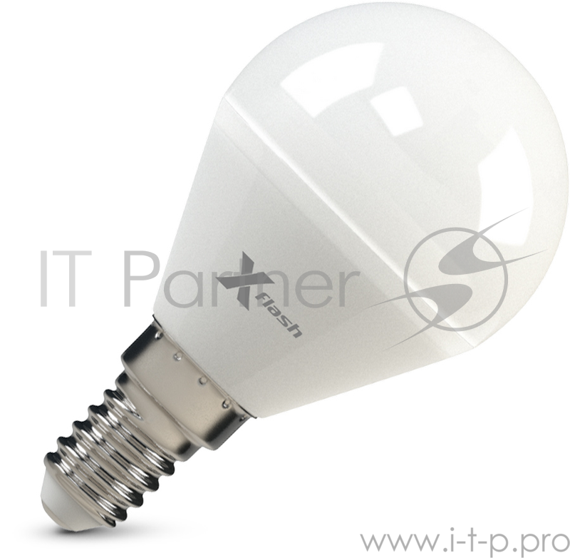 Лампа X-FLASH XF-E14-P45-6.5W-2700K-230V Шар. Е14. 2700К. 470лм.X6