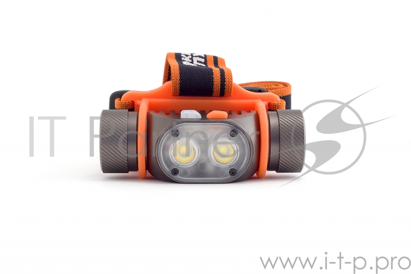 Фонарь ЯРКИЙ ЛУЧ PANDA 2M налобный 2xCREE XP-G3 max.800лм, 5 режимов, магнит, под аккум. 18650