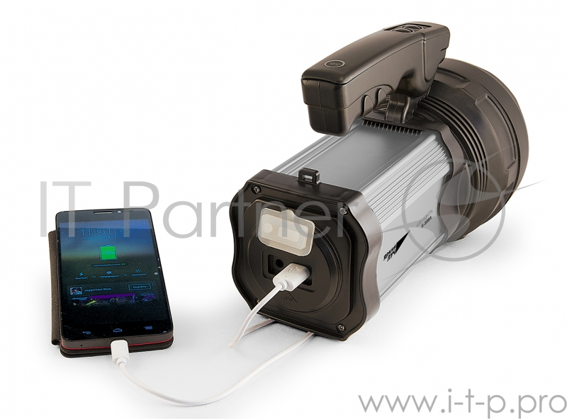 Фонарь ЯРКИЙ ЛУЧ S-300A МЕГАВАТТ прожек.CREE XM-L 300лм 3реж.+кемпинг 450лм 2реж.