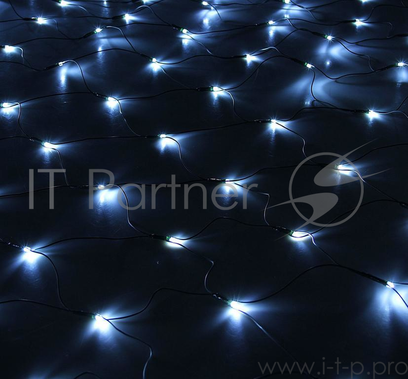 Сетка светодиодная UNIEL с контроллером 240 светодиодов 2.5х2 м белая IP20 провод прозрачный