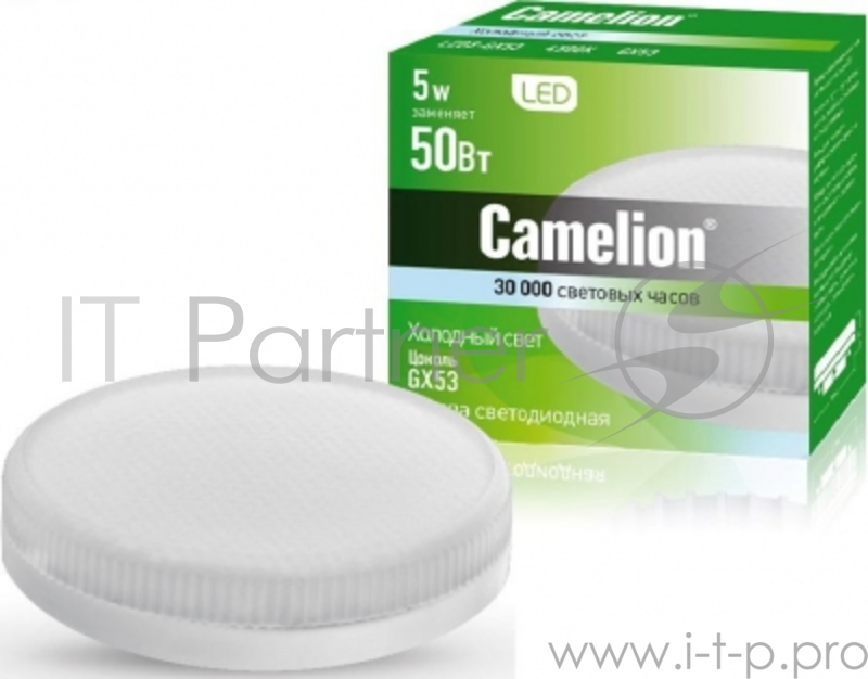 Лампа светодиодная CAMELION LED5-GX53/845/GX53 5Вт 220В GX53