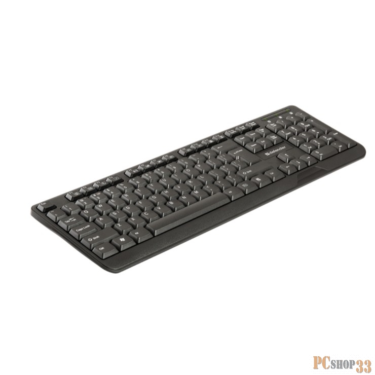 Клавиатура Defender OfficeMate HM-710 RU Black USB 45710 {Проводная клавиатура, полноразмерная, 104кн}