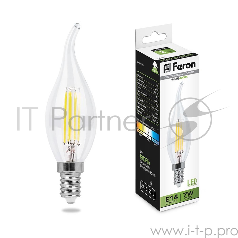 Лампа светодиодная FERON 25781 (7W) 230V E14 4000K, LB-67