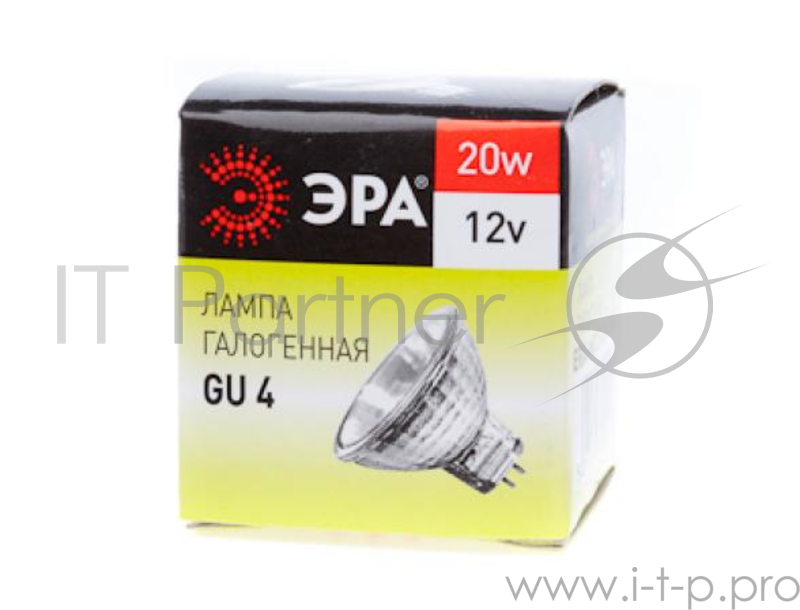 Лампа галогенная ЭРА GU4-MR11-20W-12V-30Cl (10/200/8400)