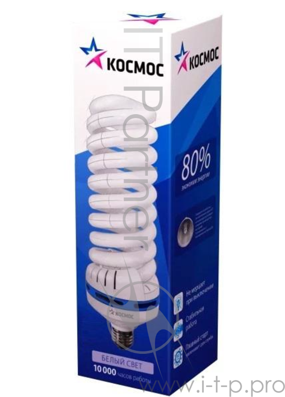 Лампа люминесцентная КОСМОС LKsmT5SPC105WE2742_m компакт. SPC 105Вт E27 4000К