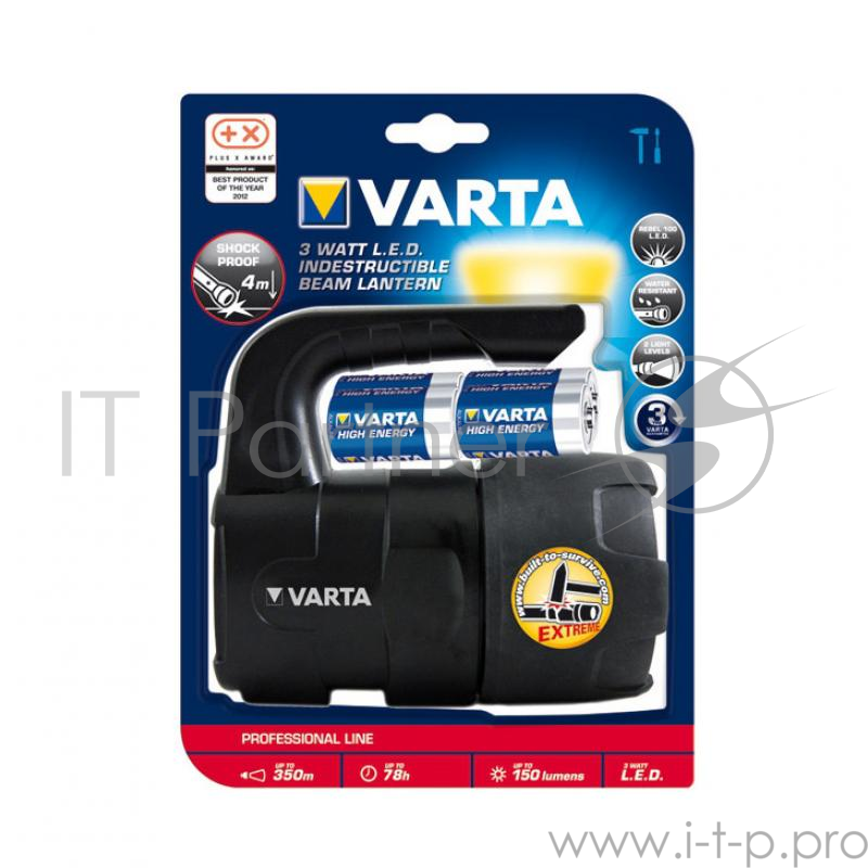 Фонарь VARTA 3 W LED INDESTRUCTIBLE LANTERN