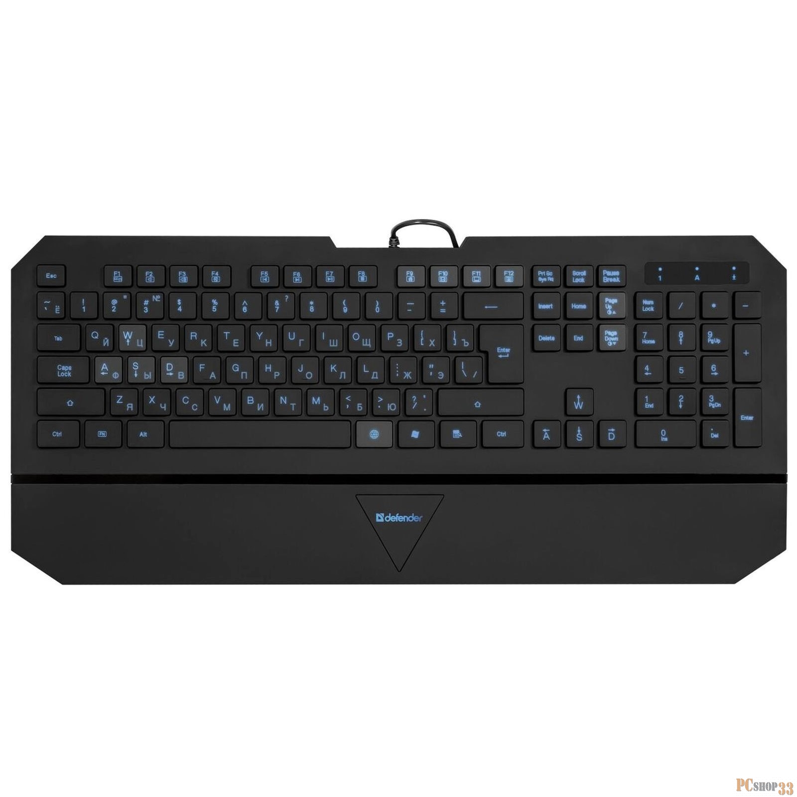 Клавиатура Defender Oscar SM-660L Black USB 45662 {Клавиатура проводная, 104кн., 4 уровня подсветки}