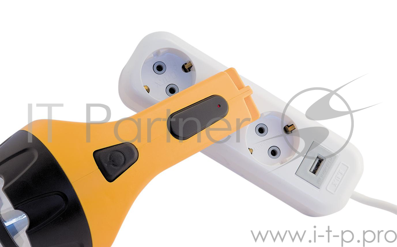 Фонарь ЯРКИЙ ЛУЧ LA-20 аккумуляторный светодиод 2Вт встр. вилка д/прямой зарядки от 220В