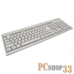 Клавиатура Keyboard Gembird KB-8300-R, PS/2 белая-бежевая