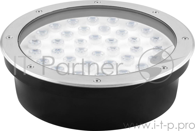 Светильник тротуарный FERON 32015 6LED теплый белый, 6W, 120*H90mm, внутренний д.: 104mm, IP 67