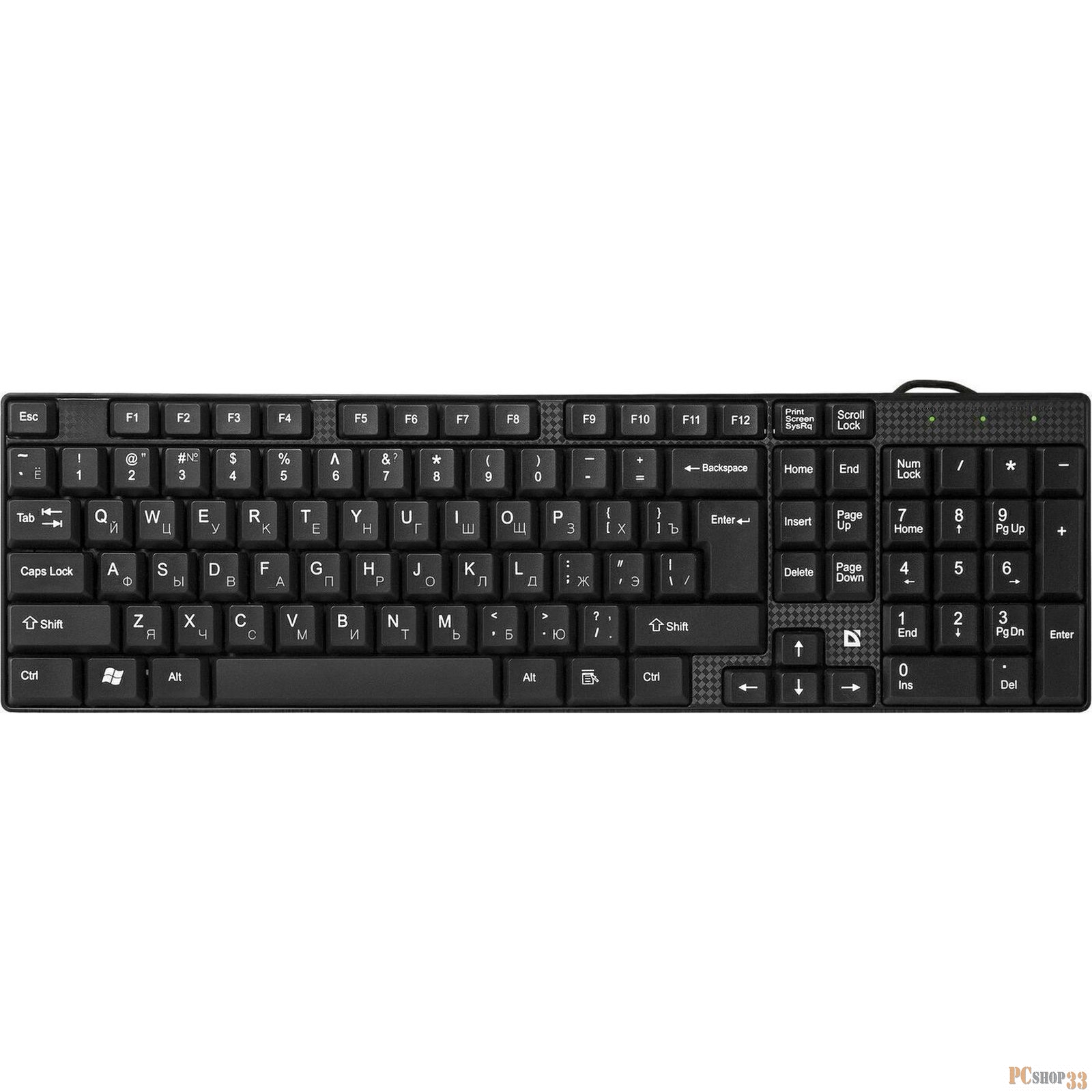 Клавиатура Defender Accent SB-720 Black USB 45720 {Проводная клавиатура}