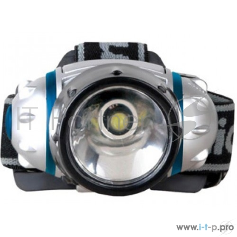 Фонарь Camelion LED5315-1WF3 (фонарь налобн, металлик, 1LED 1 Ватт, 3 реж, 3XR03 в компл, пласт, блист)