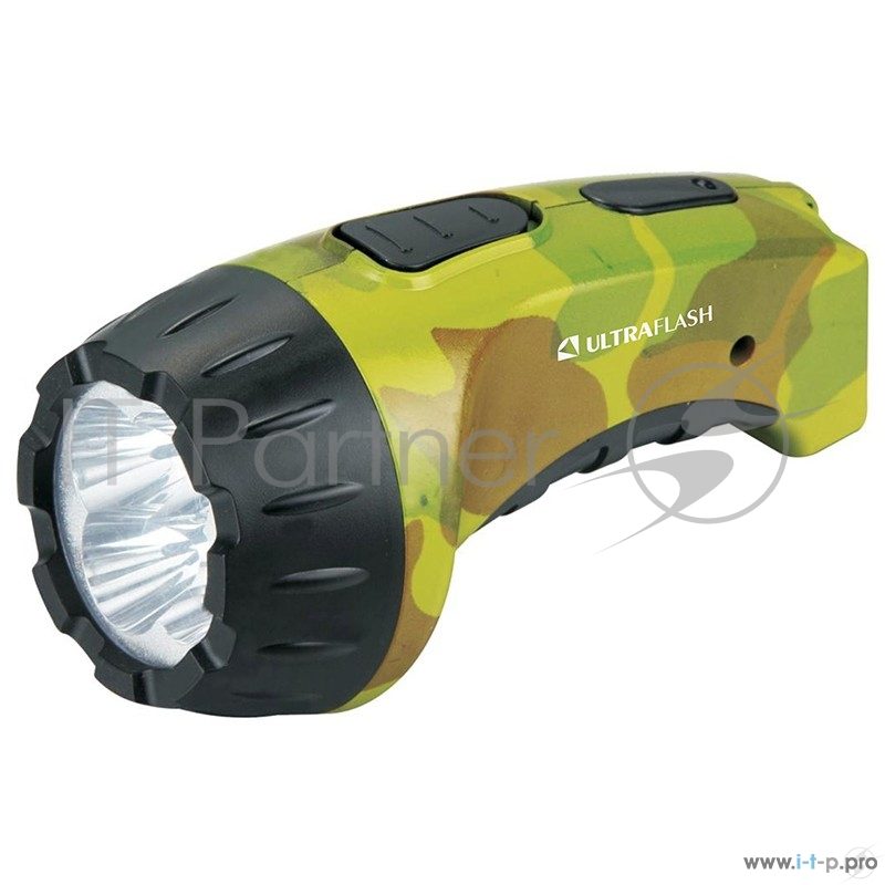 Фонарь Ultraflash LED3804ML (фонарь аккум 220В, милитари, 4 LED, SLA, пластик, коробка)
