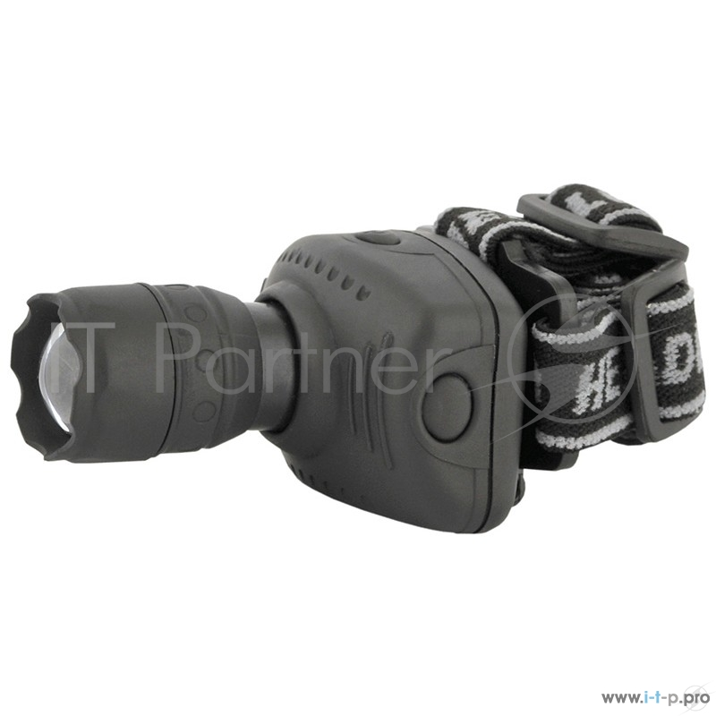 Фонарь Ultraflash LED5354 (фонарь налобн, серый, 1 ватт LED, ZOOM, 3 реж, 3XR03, пласт, коробка)