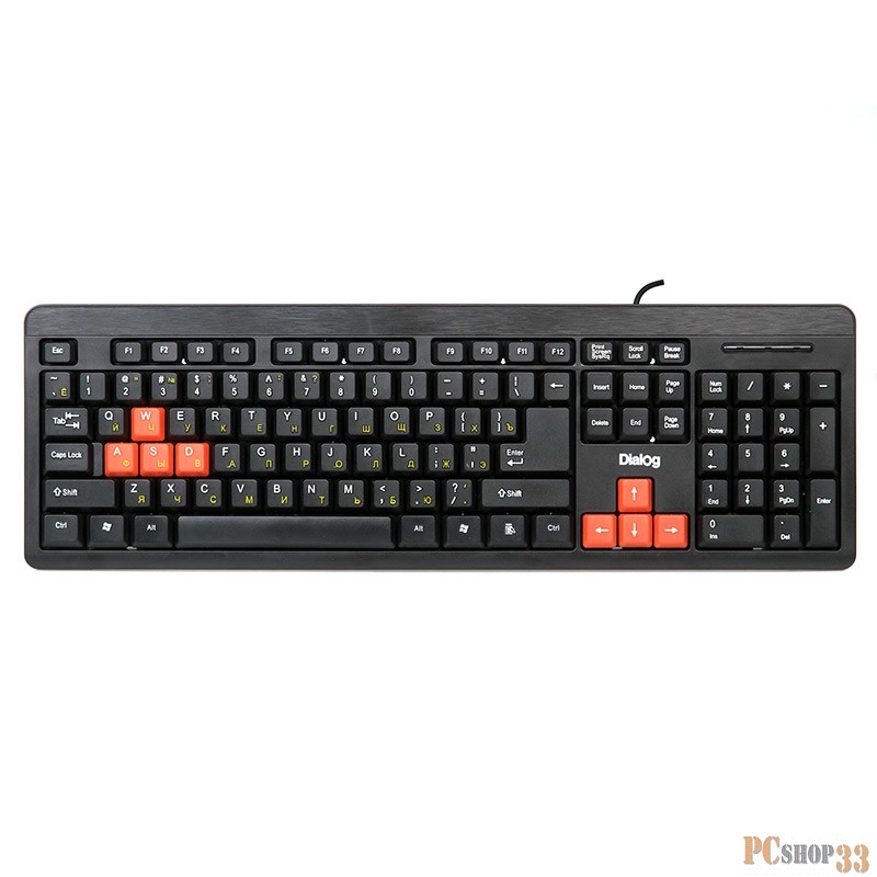 Клавиатура Dialog Standart KS-013U Black-red - USB