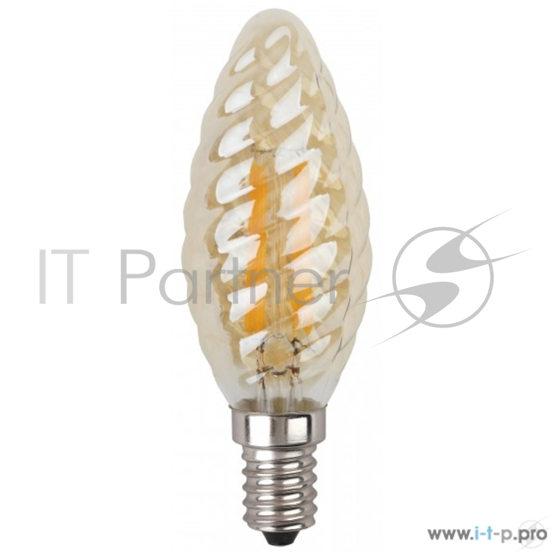 ЭРА Б0027941 Светодиодная лампа свеча витая золотая F-LED BTW-5w-827-E14 gold