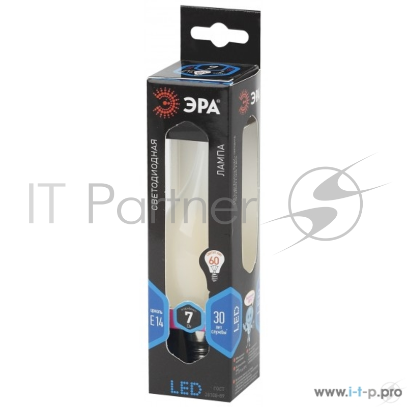 ЭРА Б0027955 Светодиодная лампа свеча на ветру матовая F-LED BXS-7w-840-E14 frozed