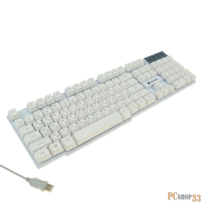 Клавиатура Dialog Gan-Kata KGK-15U WHITE USB, игровая с подсветкой