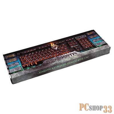 Клавиатура Dialog Gan-Kata KGK-15U WHITE USB, игровая с подсветкой