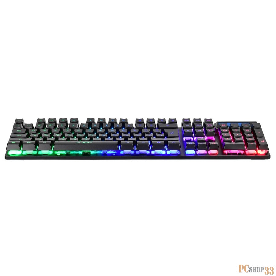 Клавиатура Oklick 760G черный USB LED 381063