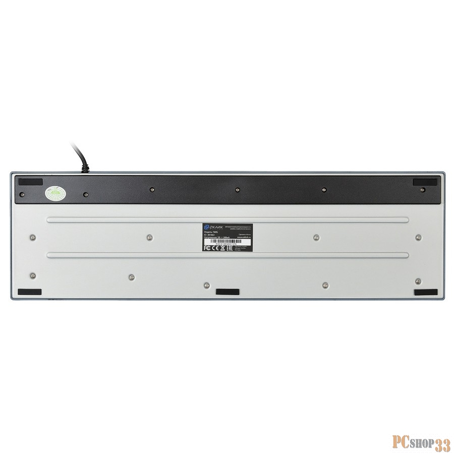 Клавиатура Oklick 760G черный USB LED 381063