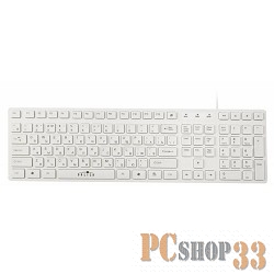 Клавиатура Oklick 556S белый USB slim Multimedia 335978