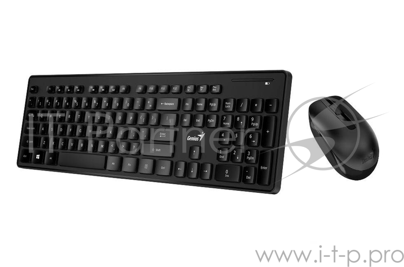 Клавиатура Genius Genius Wireless Desktop Combo SlimStar 8006, smart keyboard + mouse (USB, Black, Rus) 31340002402