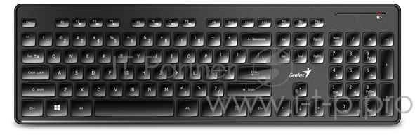 Клавиатура Genius Genius Wireless Desktop Combo SlimStar 8006, smart keyboard + mouse (USB, Black, Rus) 31340002402