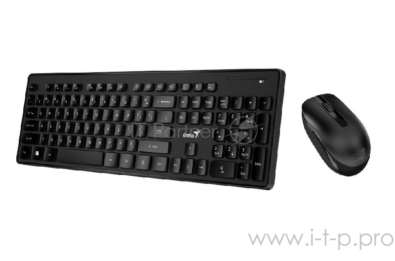 Клавиатура Genius Genius Wireless Desktop Combo SlimStar 8006, smart keyboard + mouse (USB, Black, Rus) 31340002402