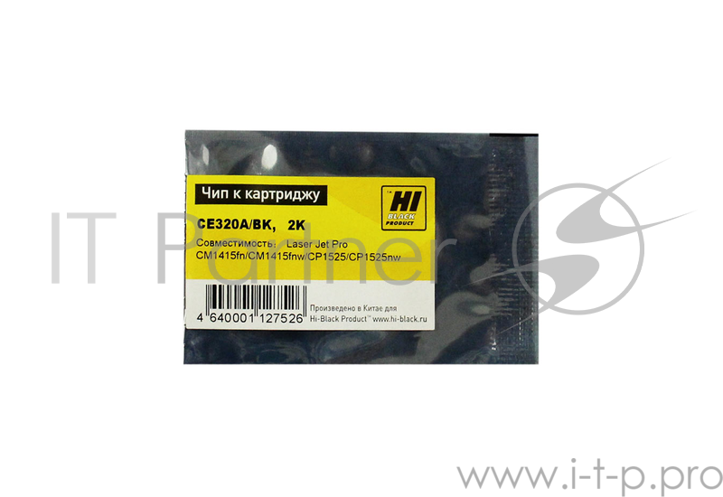 Чип к картриджу HP CLJ CP1525/CM1415 (Hi-Black) , BK, 2K