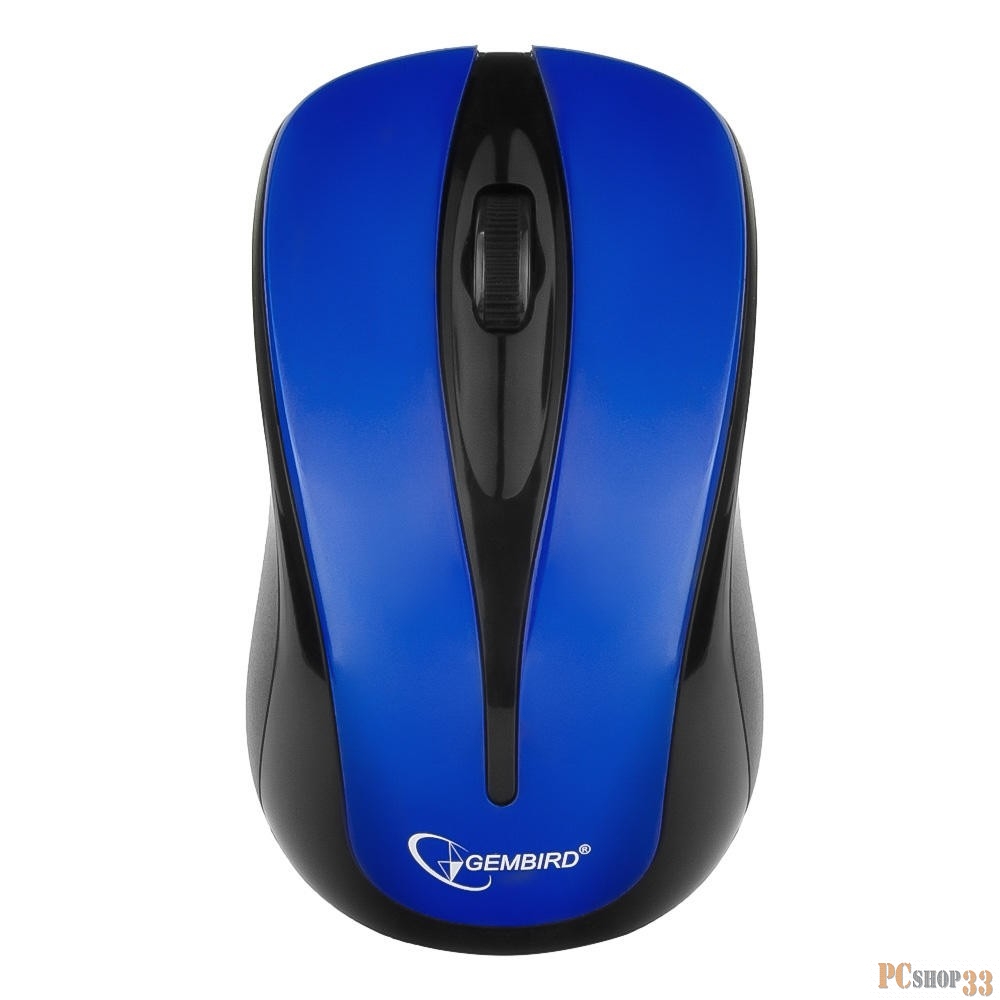 Мышь Gembird MUSW-325-B Blue USB {Мышь беспров., 2кн.+колесо-кнопка, 2.4ГГц, 1000 dpi}