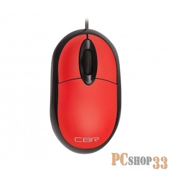 Мышь CBR CM 102 Red USB {Мышь, оптика, 1200dpi, офисн., провод 1,3м}