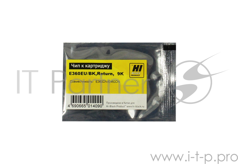 Чип к картриджу Lexmark E360DN/E460DN (Hi-Black) , 9K