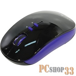 Мышь Oklick 595MB черный/синий оптическая (2000dpi) беспроводная BT (5but) 352690