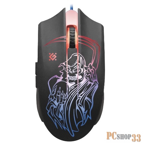 Мышь Defender Ghost GM-190L 52190 {Проводная игровая мышь, оптика,6кнопок,800-3200dpi}