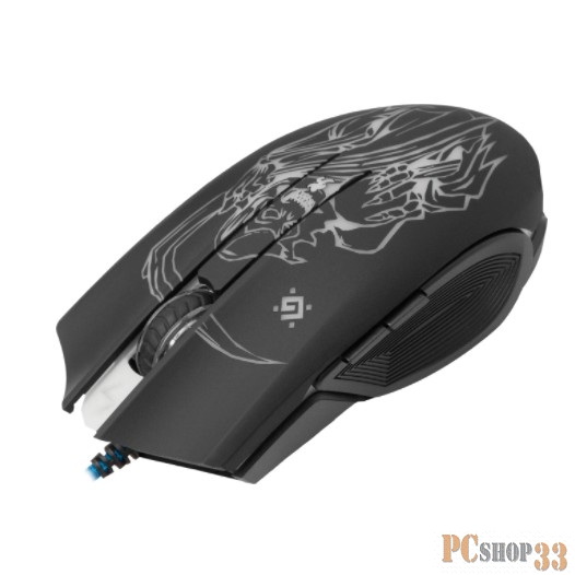 Мышь Defender Ghost GM-190L 52190 {Проводная игровая мышь, оптика,6кнопок,800-3200dpi}