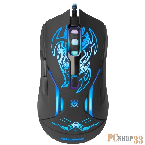 Мышь Defender Bionic GM-250L 52250 {Проводная игровая мышь, оптика,6кнопок,800-3200dpi}