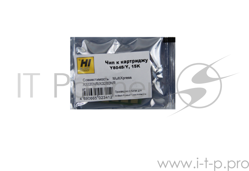 Чип Hi-Black к картриджу Samsung MultiXpress X3220NR/X3280NR (CLT-Y804S), Y, 15K