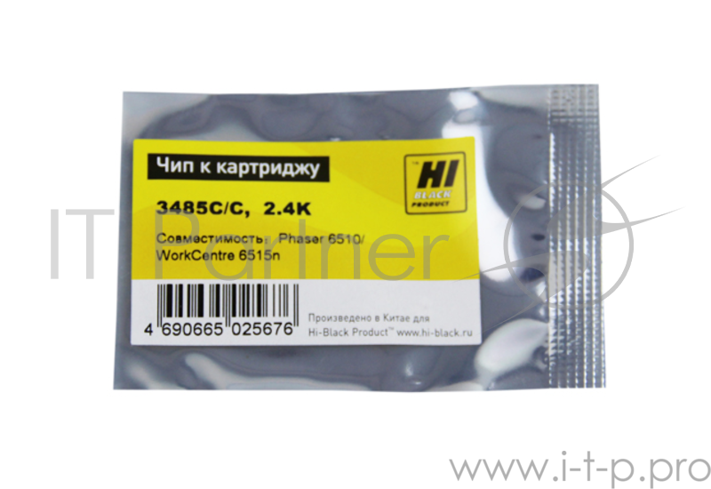 Чип Hi-Black к картриджу Xerox Phaser 6510/WC 6515 (06R03485), C, 2,4K