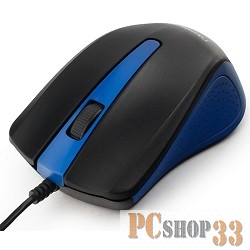 Гарнизон Мышь GM-105B, USB, чип- Х, синий, 800 DPI, 2кн.+колесо-кнопка