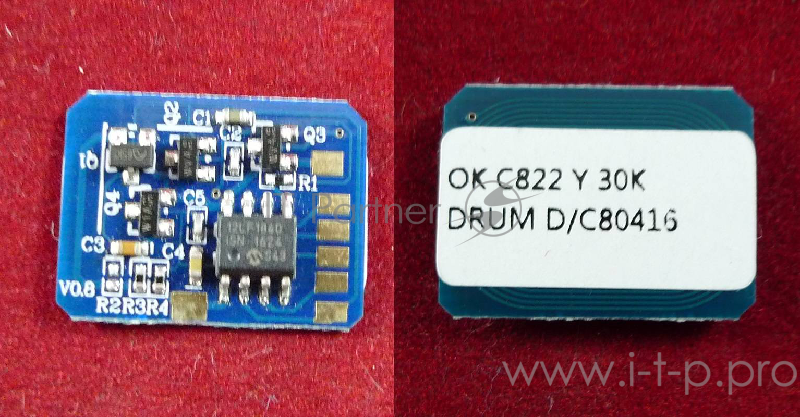 Чип OKI C822/831/841 DRUM Yellow, 30K (44844405) (ELP Imaging®)